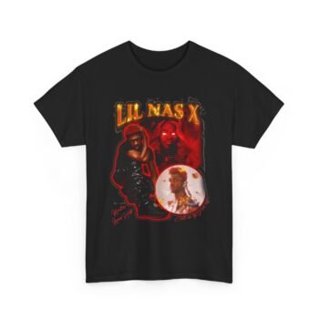 Graphic Band Tee — Lil Nas X Retro Collage T-Shirt